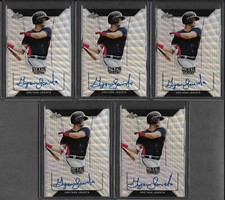 2018 Leaf Metal Draft GREYSON JENISTA Silver Wave Prismatic Auto RC Braves