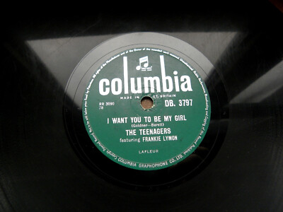 1756/FRANKIE LYMON-I want you to be my girl-1957-JUKEBOX-HITS-78rpm Schellack