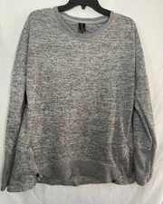 Women’s Active Life LS Sweatshirt Gray Size Large Banded Wrist