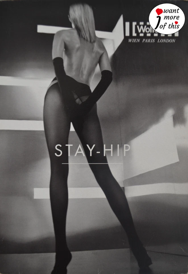 Wolford Stay-Hip Strumpfhose · XS Extra Small · Satin Opaque Material · Black - Bild 2 von 2