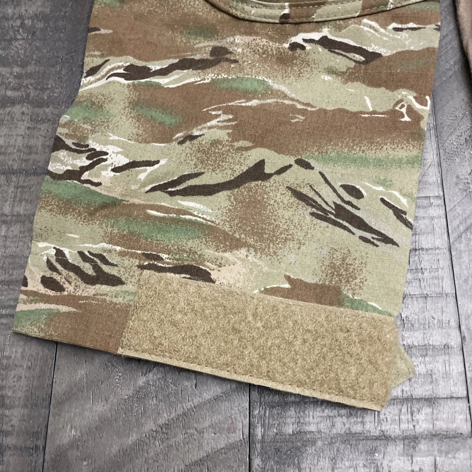 TRU Tru-Spec Combat Shirt Mens Sz LR Tan Green Camo 1/4 Zip Tactical Rip-Stop - Image 4 of 4