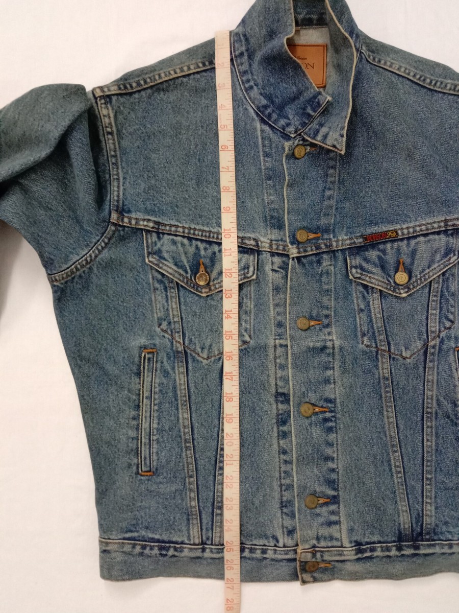 Vintage Japanese Brand Bobson Denim Trucker Jacket Blue