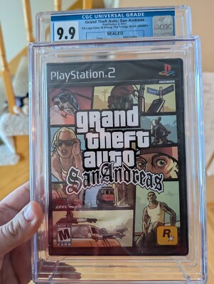 GTA CGC 9.9 A++ SEALED PS2 Grand Theft Auto San Andreas Trilogy Graded