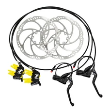 Magura MT5e E-Brake 4-Piston Hydraulic Disc Brake Set w/ 180mm Rotors (F+R)