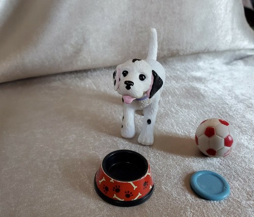Vintage Plastic Bobble head dog, Bowl, Ball, & Frisbee, T2 - Picture 2 of 5
