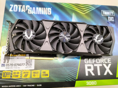 ZOTAC GRAPHICS CARD GAMING ZT-3080-10G-OC IN WORKING ZOTAC GRAPHICS CARD GAMING ZT-3080-10G-OC IN WORKING