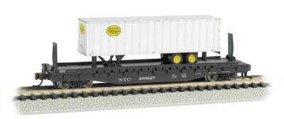 Spur N - Bachmann Flatcar mit 35' Trailer New York Central -- 16753 NEU