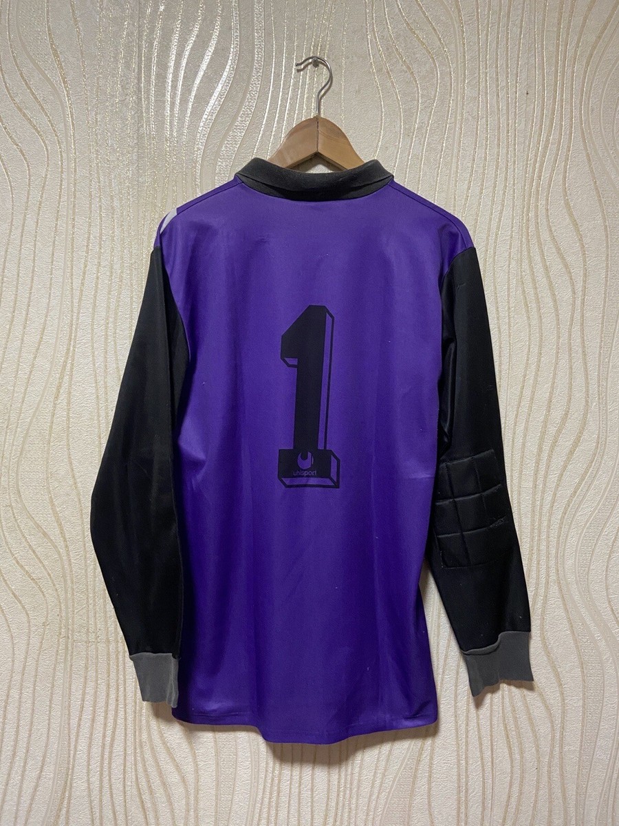 UHLSPORT 1990s GOALKEEPER FOOTBALL SHIRT SOCCER JERSEY sz L
