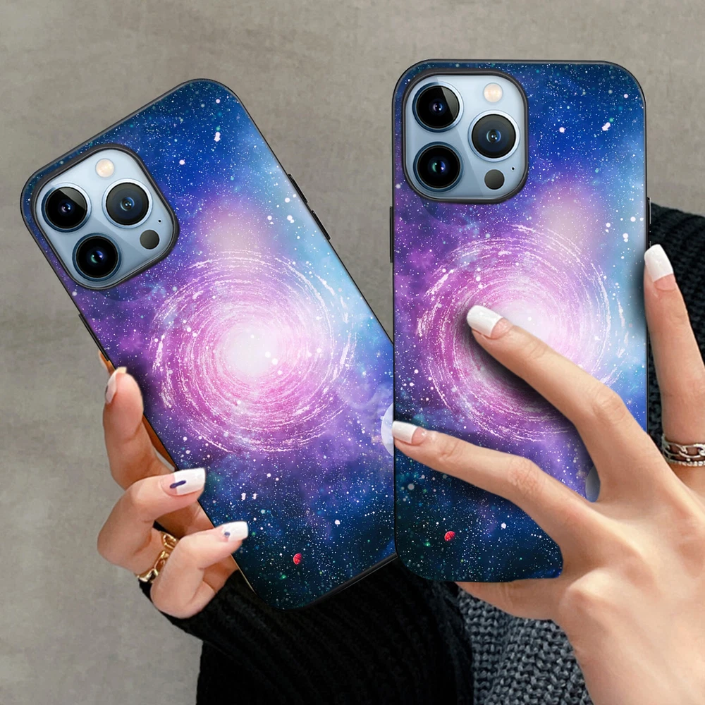 Phone Case Space Soft Silicone Cover For iPhone 11 12 Pro 13 14 Plus 15 Pro Max