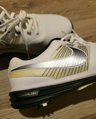 NIKE FLYWIRE LUNARLON ゴルフシューズ26,5cm NIKE FLYWIRE LUNARLON LUNAR Golf Shoes White Tan Size: 13W