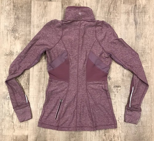 Lululemon Full Tilt Pullover Cold Hands Half-Zip Heathered Purple Women’s 8 - 第 8/14 張圖片