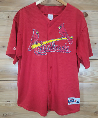 マジェスティック セントルイス・カーディナルス レッド ベースボール ジャージ Vintage - Men - Majestic St. Louis Cardinals Jersey - White