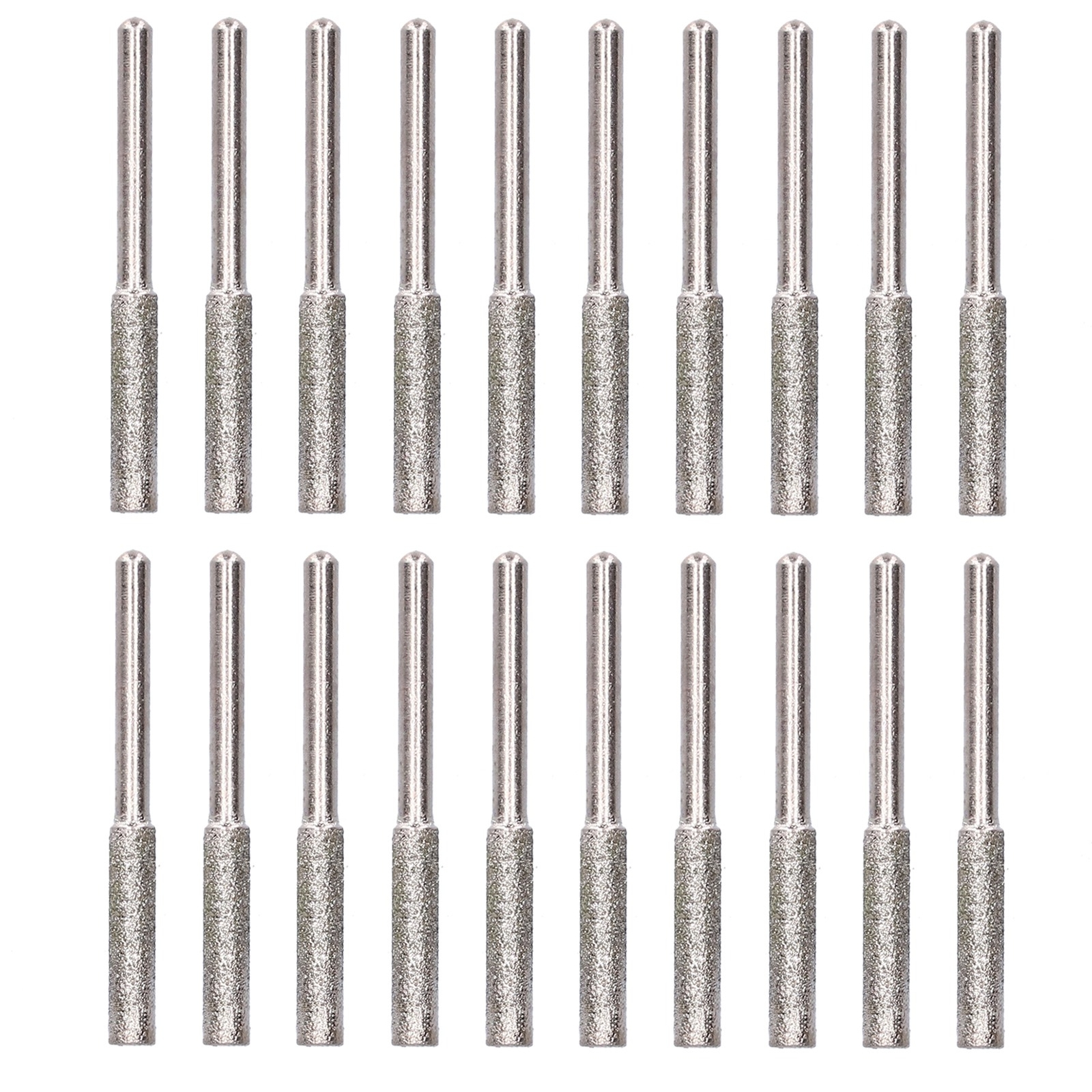 20x Chainsaw Sharpener Burr Grinding Head Rotating File Tool Kit 4mm