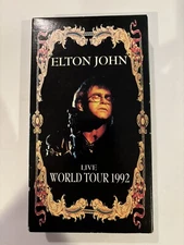 Elton John Live World Tour 1992 (Atlantic Vision Entertainment VHS, 1992)-VG