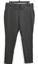 Tahari Womens Elastic Waist Slim Leg Stretch Fit Career Dress Pull On Trouser L