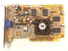 VINTAGE ASUS AGP V7700/64M PURE NVIDIA GEFORCE2 AGP VIDEO CARD VGA ONLY MXB128