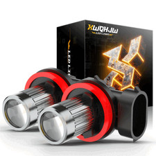 XWQHJW H11/H16 LED Fog Light Bulbs Lamps Wireless 6000K Cool White Fanless 2PCS