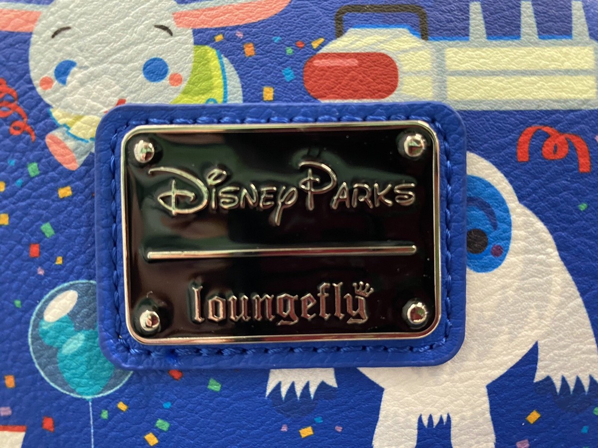 New Loungefly Disney Parks Blue Chibi Mini Backpack & Wallet  display picture 1