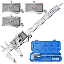 Preciva Digital Caliper, Electronic Stainless Steel Caliper Measuring Tool, Micr