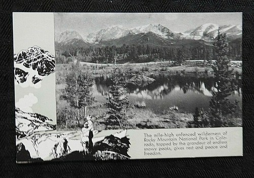 1941 Burlington Route " Rocheux Mountain National Park " Denver Zephyr Postale - Zdjęcie 1 z 2