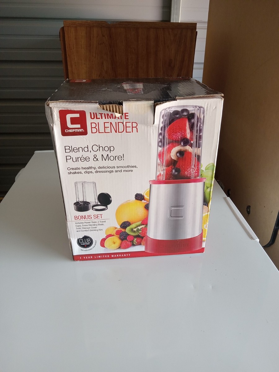 Chefman Personal Ultimate Kitchen Portable Blender Quick Blending 