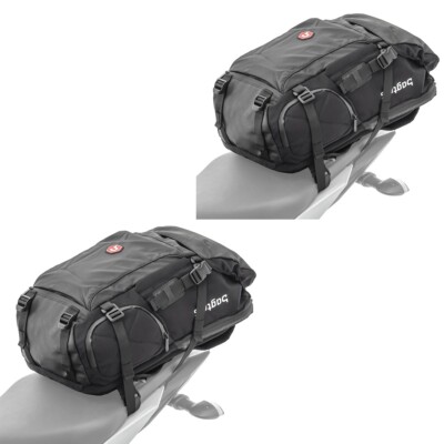 2x Rucksack Bagtecs HX5 Hecktasche wasserdicht 45Ltr mit Helmhalterung Spar-Set