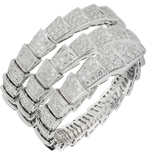 Bvlgari Double Coil Serpenti Viper Bracelet