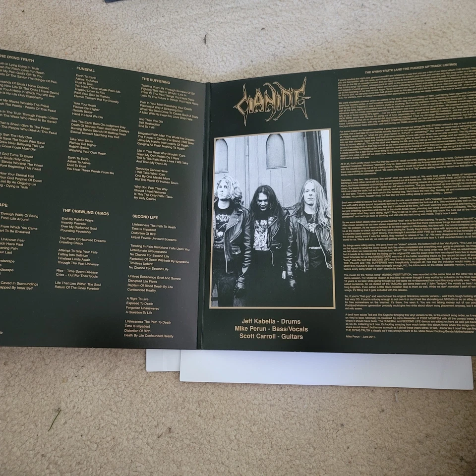 Cianide Dying Truth LP kreator morbid angel MINT rare BLACK vinyl Lim 200! Foto 2 de 3