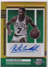 2021-22 Contenders Optic basketball Nate Archibald Gold Auto #10/10