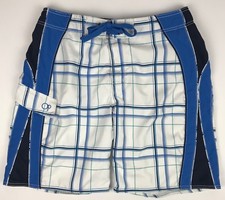 Op Ocean Pacific Men's Swimming Trunks Board Shorts Blue M 32/34 