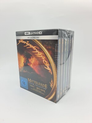 Mittelerde 6-Film Collection 4K Ultra HD + Blu-ray + Bonus-Disc - UHD - NEU OVP