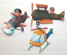 3D UPick Vintage Plane Boy Helicopter Scrapbook Card Embellishment 3620