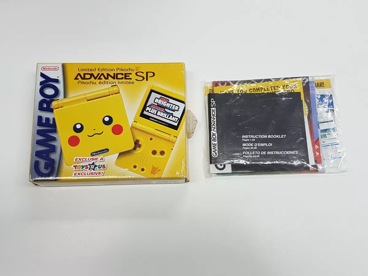 Nintendo Gameboy Advance SP Limited Edition Pikachu