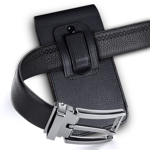 For Samsung Galaxy S8+/S9 Plus Note8 9 Slim Leather Case Belt Clip Holster Pouch - Picture 10 of 30