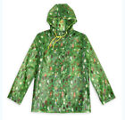 Disney Parks Enchanted Tiki Room bird Hooded Rain Coat Jacket Green Ladies Small