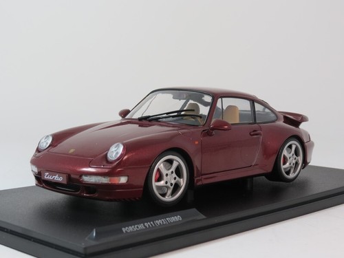 Sólido Porsche 911 993 TURBO Arena Rojo 1997 1/18 S18010102 - Imagen 2 de 4