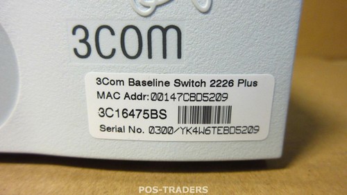 3Com 3C16475BS Baseline 2226 Plus Switch 24-Ports Managed 10/10 2X SFP Switch - 第 2/2 張圖片