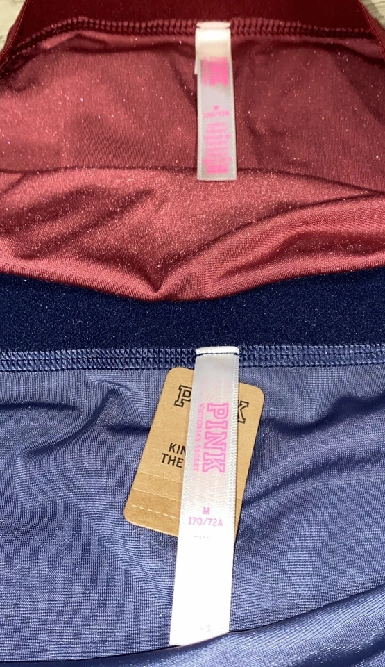 Victorias Secret ROSA Terciopelo Extra Bajo Tiro Cheekster Bragas Mujer M Nuevo con Etiquetas Lote Foto 3 de 4