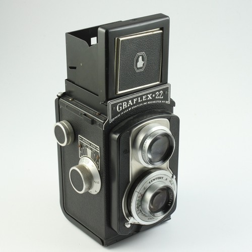 Graflex-22 Model 200 6x6 TLR Camera + Graftar 85mm f/3.5 Lens - Parts ...