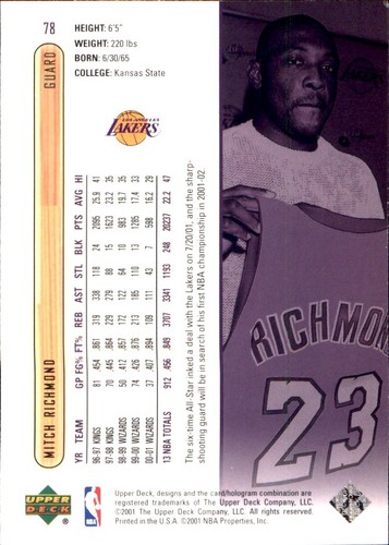 2001-02 Upper Deck 🏀 YOU PICK #2 - #437 🏀 NBA Cards SP RC Base Commons Stars - Photo 72 sur 238