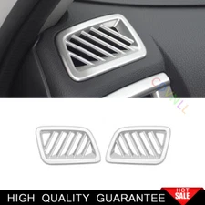 Fit For Honda CRV CR-V 2017-2021 Matte Silver Dashboard L&R Air Outlet Vent Trim