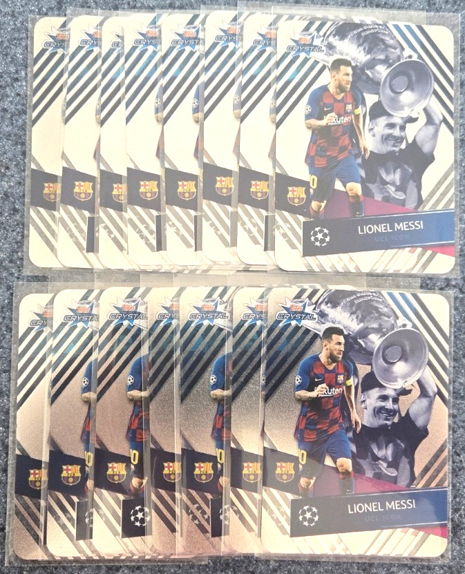 2019 Topps Crystal Acetate Lionel Messi Pack Fresh #122 X 15 (Graders)