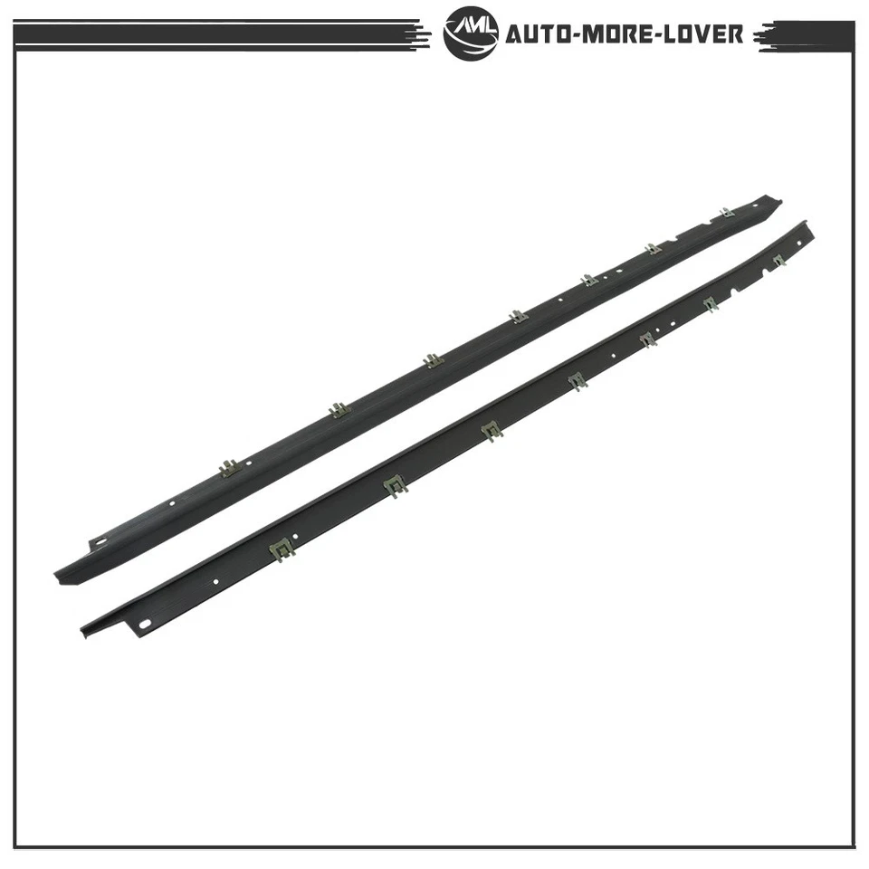 Window Sweep Weatherstrip Felt Seal Kit For 1984-1989 Chevrolet Corvette - Image 3 of 4