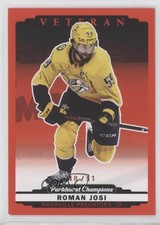 2022-23 Upper Deck Parkhurst Champions Red 48/51 Roman Josi #210 16fy