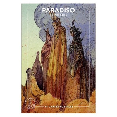 Set mit 18 Postkarten Moebius, Paradiso (10x15cm)