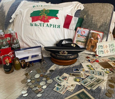 Europe Class set-Soviet Sailor Hat,Coins,Vintage Pins,Matryoshka, Waterman Pen