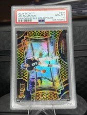 2023 Select Field Level Jim McMahon 318 Gold Dragon Scale Prizm /10 PSA 10 Pop 1