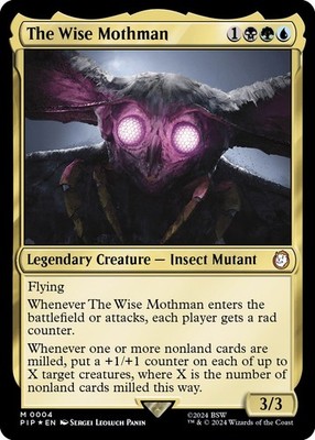 The Wise Mothman 4 MTG Universes Beyond: Fallout M NM Foil