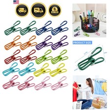 20 Pack Chip Clips Bag Clips 2.2 Inch 55mm | Stainless Steel Bag Clip for Foo...
