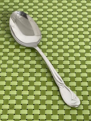Oneida CALLA LILY Stainless Place/Oval Soup Spoon Deluxe Glossy Flatware 6 5/8''